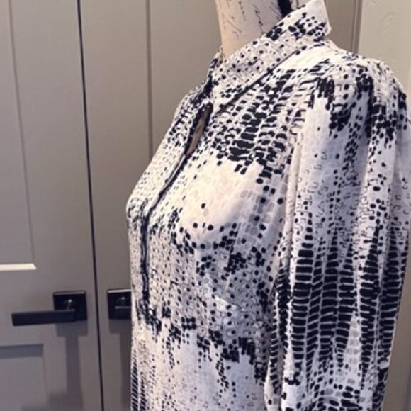 White House/Black Market Godet Long-Sleeved Shirt Dress-Size 6-NWT - Picture 9 of 14